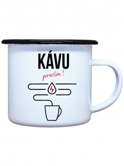 Plecháček s potiskem Kávu prosím
