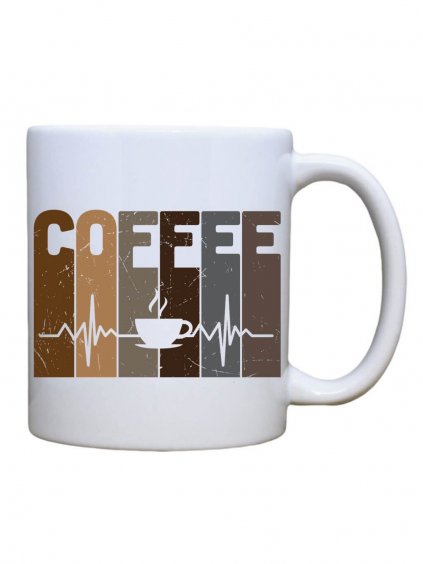 Keramický hrnek s potiskem EKG coffee