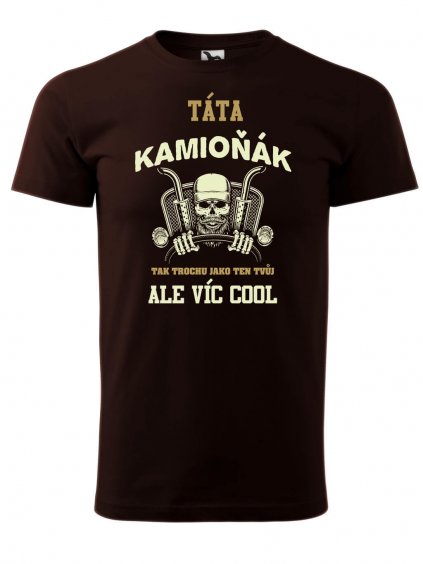 Pánské tričko s potiskem Táta kamioňák