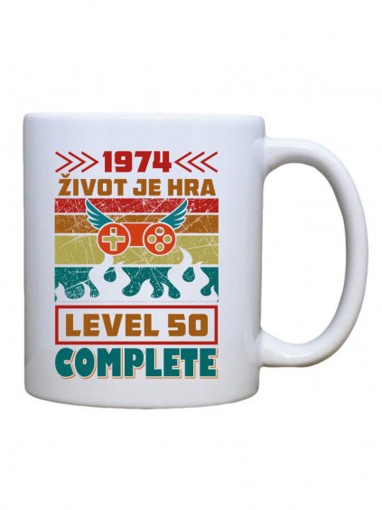 Keramický hrnek s potiskem Život je hra