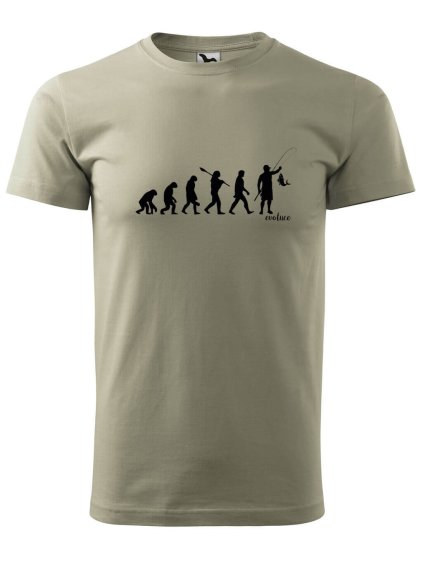 Pánské tričko s potiskem Evoluce rybáře