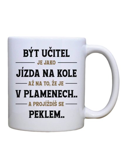 Keramický hrnek s potiskem Být učitel