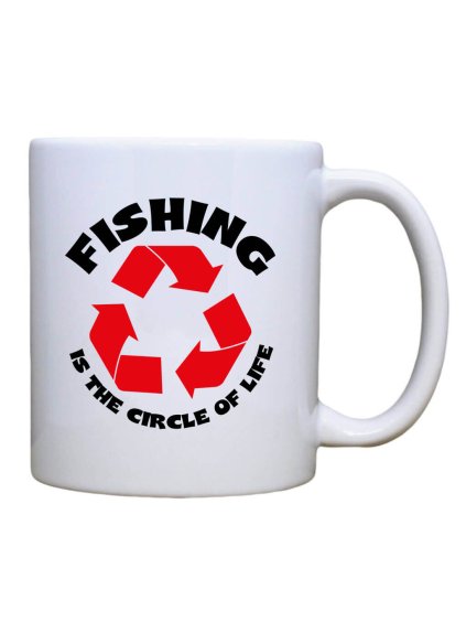 Keramický hrnek s potiskem Fishing