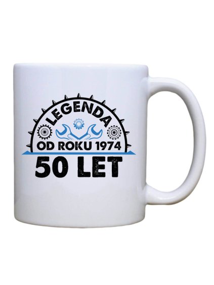 Keramický hrnek s potiskem Legenda 50 let