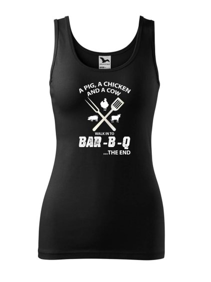 Dámské tílko s potiskem BAR-B-Q