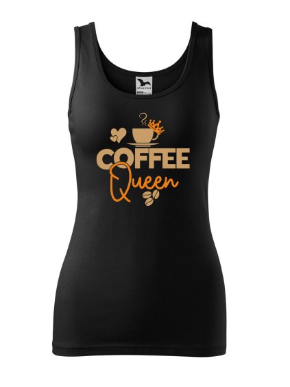 Dámské tílko s potiskem Coffee queen