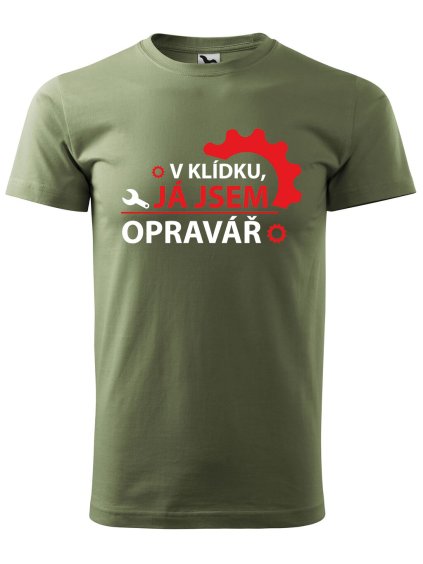 Pánské tričko s potiskem Jsem opravář