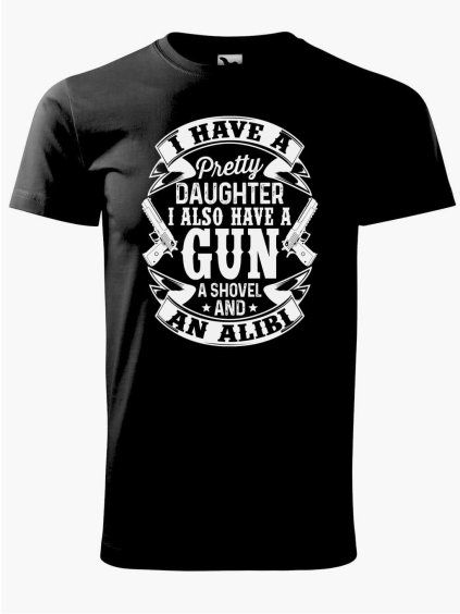 Pánské tričko s potiskem I have gun