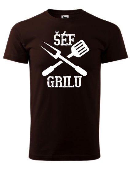 Pánské tričko s potiskem Šéf grilu