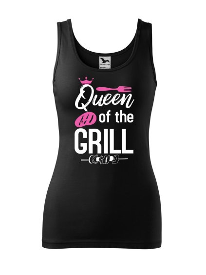 Dámské tílko s potiskem Queen of the grill