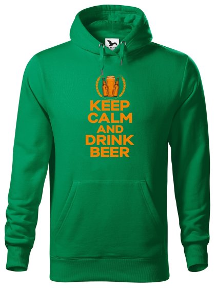 Pánská mikina s potiskem Keep calm beer