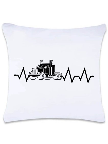 Dekorační polštář s potiskem 40 x 40 cm Tep trucker