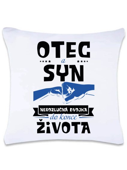 Dekorační polštář s potiskem 40 x 40 cm Nerozlučná dvojka