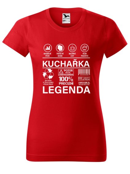 Dámské tričko Kuchařka legenda