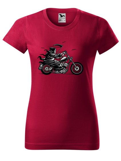 Dámské tričko Smrtka na motorce