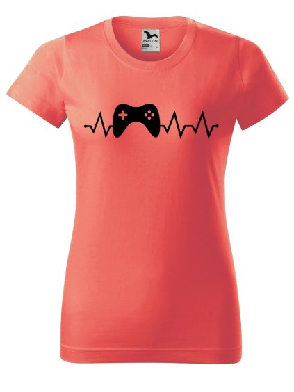 Dámské tričko s potiskem Tep gaming