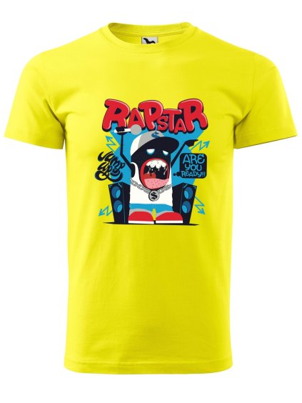 Pánské tričko s potiskem Rapstar