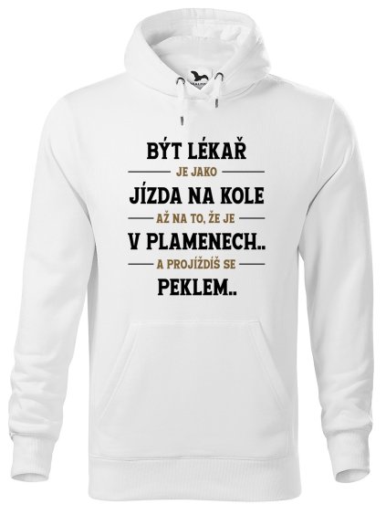 Pánská mikina s potiskem Být lékař