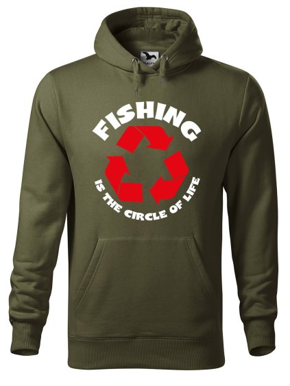 Pánská mikina s potiskem Fishing