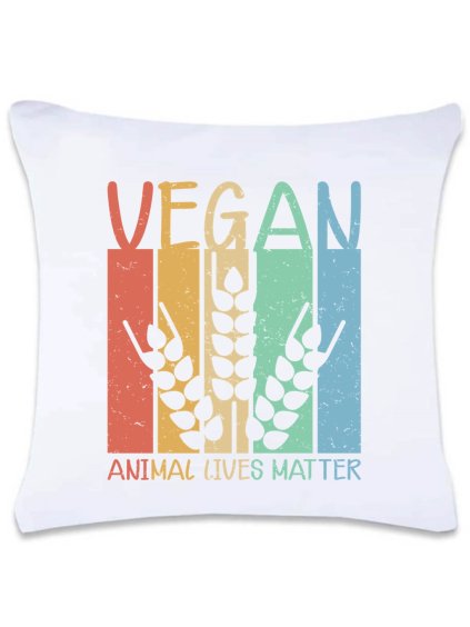 Dekorační polštář s potiskem 40 x 40 cm Vegan