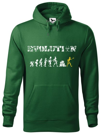 Pánská mikina s potiskem Evolution zombie