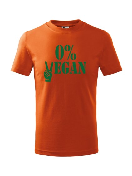 Dětské tričko s potiskem 0% vegan
