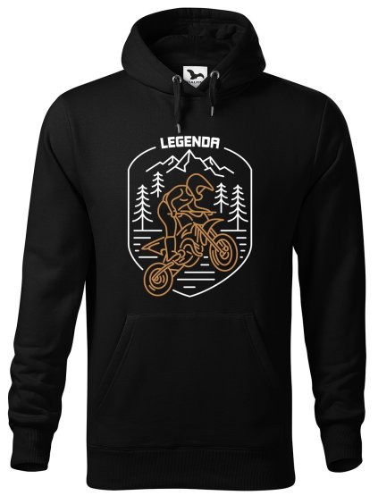 Pánská mikina s potiskem Legenda motokros