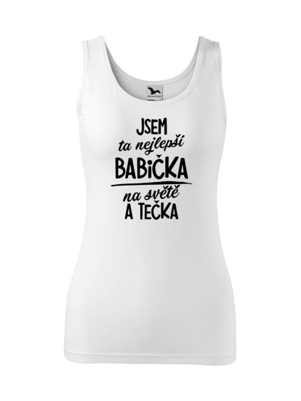 Dámské tílko s potiskem Nejlepší babička na světě