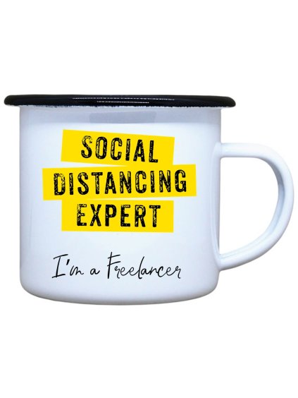 Plecháček s potiskem bílý Freelancer