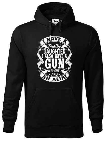 Pánská mikina s potiskem I have a gun
