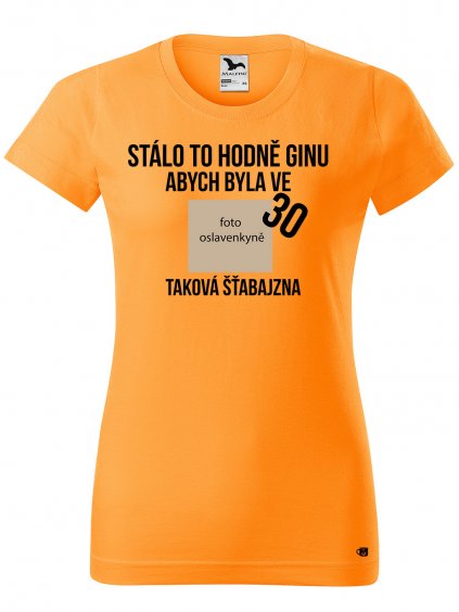 Dámské tričko s potiskem Narozeniny