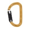 Petzl AMD TRIACT LOCK carabiner with automatic safety gold