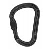 Petzl WILLIAM SCREW LOCK carabiner with screw lock BLACK