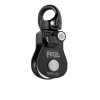 Petzl SPIN S1 single-sided pulley with swivel hinge BLACK