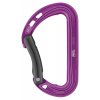 Petzl SPIRIT BENT purple carabiner - hollow lock