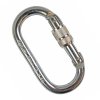 RIDGEGEAR RGK1 17mm steel carabiner with screw lock