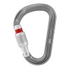 Petzl ATTACHE SCREW LOCK HMS GRAY screw carabiner gray
