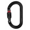 Petzl OK SCREW LOCK carabiner oval with screw connection BLACK