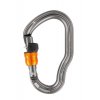 Petzl VERTIGO WIRE-LOCK carabiner with wire-lock safety