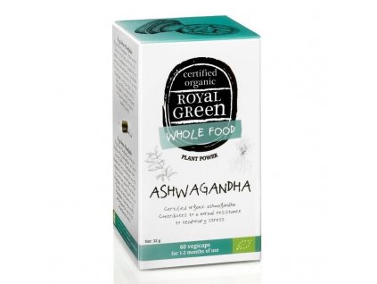 Royal Green bio Ashwagandha 60 kapslí (Vitánie snodárná)