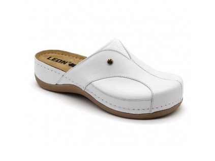 Leon 912 Dámská zdravotní kožená obuv pro Hallux Valgus - Bílá