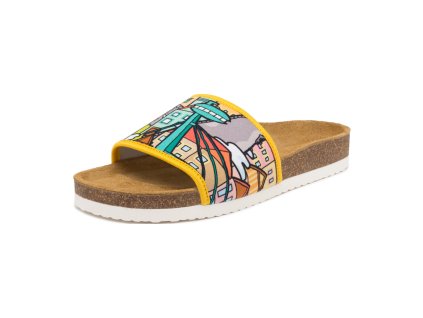 Barejky dámská korková obuv, přírodní materiál a styl, 114052