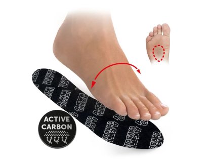 Vložky do obuvi 011 CARBONE se srdíčkem - dámské, pánské