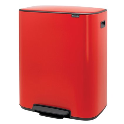 Kosz na śmieci pedałowy BO 60 l, czerwony, Brabantia