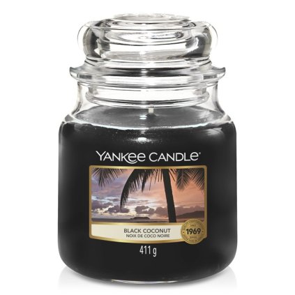 Świeca zapachowa Black Coconut Yankee Candle średnia