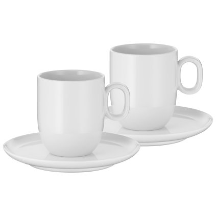 Filiżanka do kawy ze spodkiem BARISTA, zestaw 2 szt., biały, WMF