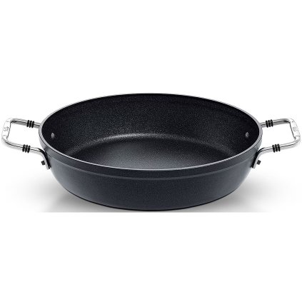 Patelnia do serwowania ADAMANT 24 cm, czarna, aluminiowa, Fissler