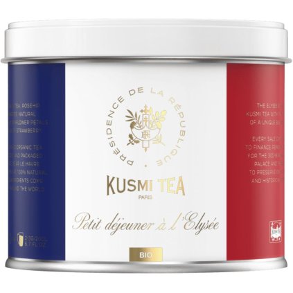 Zielona herbata PETIT DÉJEUNER A l'ELYSÉE, puszka 100 g, Kusmi Tea
