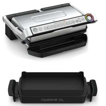 Elektryczny grill kontaktowy OPTIGRILL+ XL GC724D12 2000 W, z naczyniem do pieczenia, Tefal
