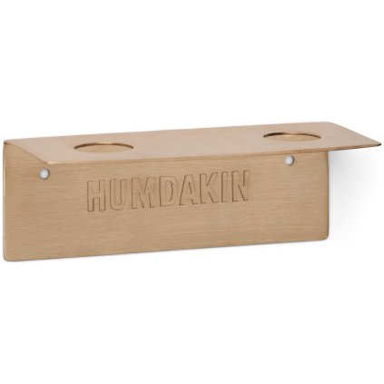 Uchwyt na mydło w płynie 14 cm, podwójny, złoto, mosiądz, Humdakin
